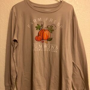 State of Mine Women's Harvest Long Sleeve Tee in Tan - Size XL